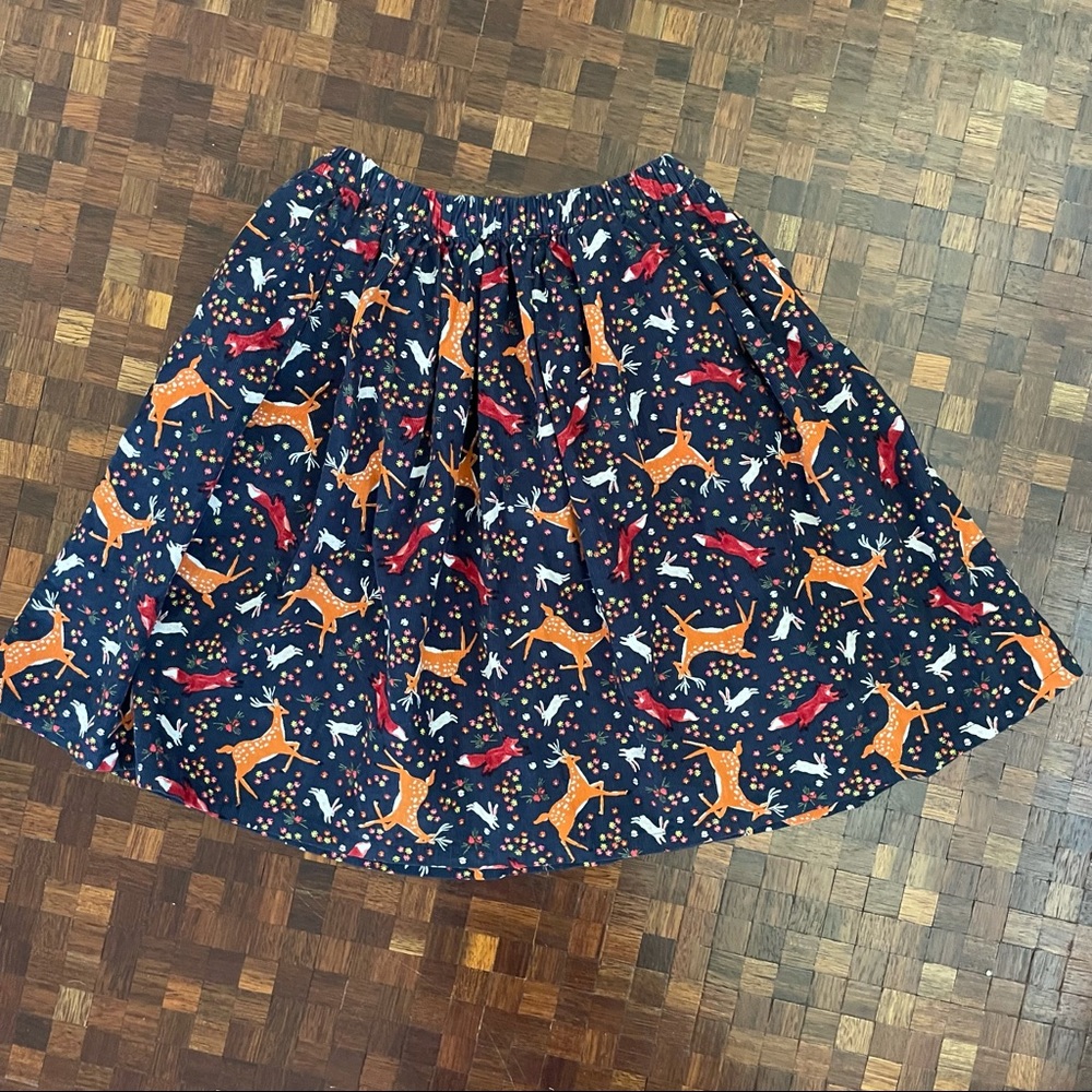 Lands end woodland corduroy skirt